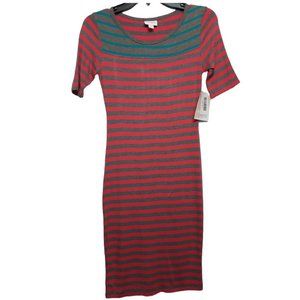 NWT LuLaRoe Julia Striped Dress Size XXS (00-0)